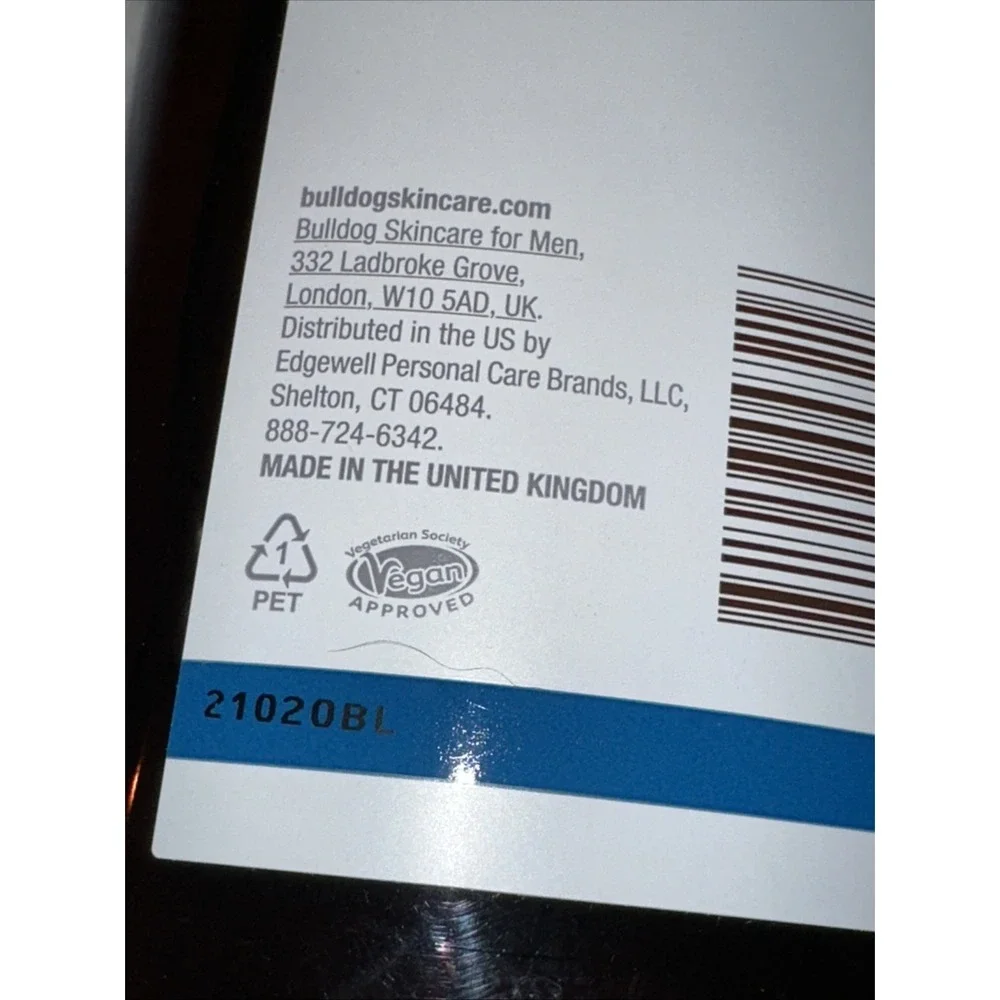 Bulldog Skincare for Men Peppermint & Eucalyptus Body Wash 16.9 fl oz 500ml NEW